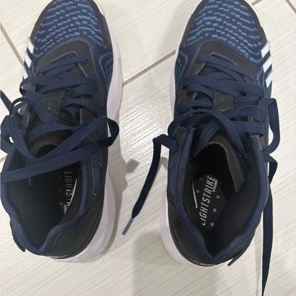 Adidas Navy and White Athletic Shoes